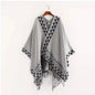Cashmere Wool Cape Scarf Split Thickened Autumn and Winter Women Cape
