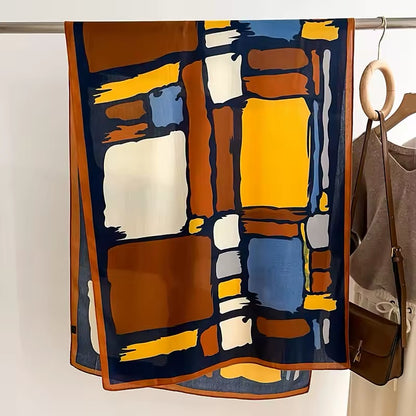 Women Luxurious Cashmere Touch Scarf - Warm Fringe Shawl