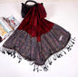 Luxury Women Classic Pashmina Cashmere Touch Scarf - Warm Fringe Pashmina Shaw
