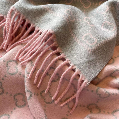 Women Luxurious Cashmere Touch Scarf - Warm Fringe Shawl