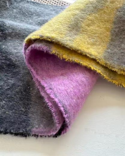 Women Woollen & Men Wool Scarf - Warm Fringe Shaw