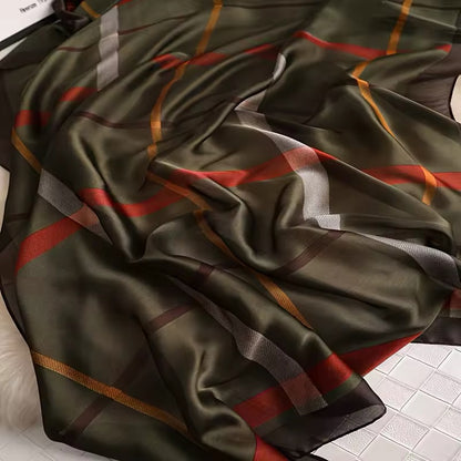 Women Silk Satin Scarf Foulard Hijab Women Soft Large Wrap