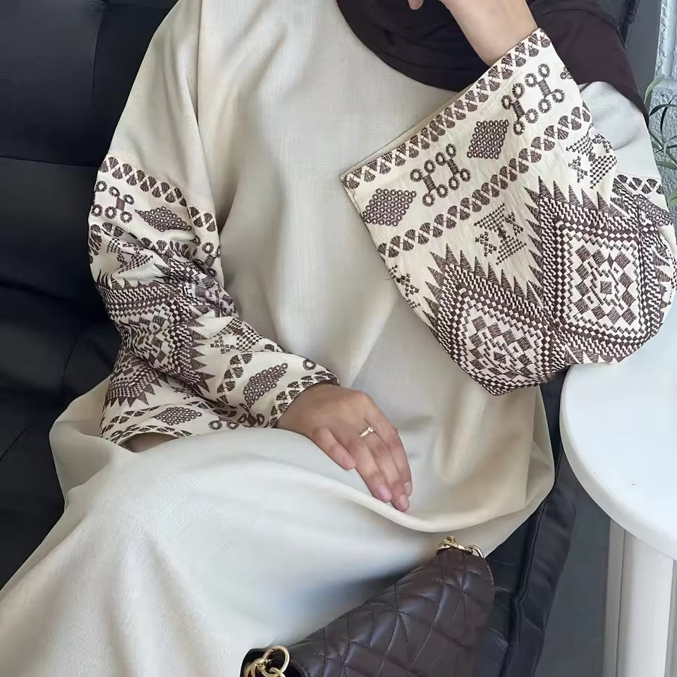 Women Closed Abaya Luxury Modest Clothing