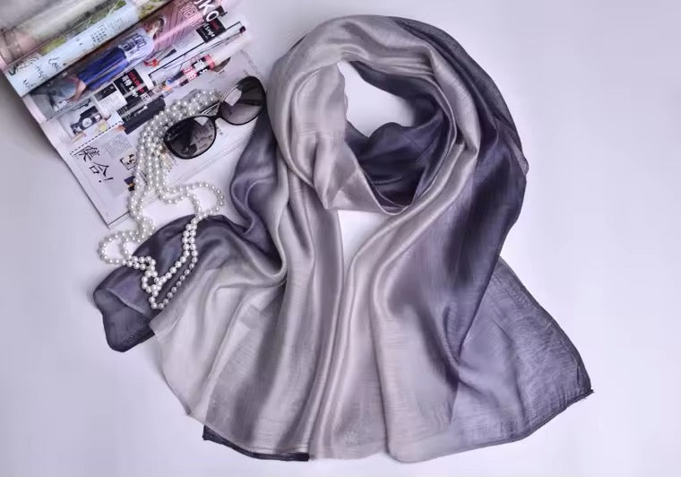 Women Silk Satin Scarf Hijab Women Soft  Large Wrap
