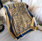 Women Luxurious Moroccan Cashmere Touch Scarf - Warm Fringe Shawl