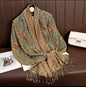 Luxury Women Classic Pashmina  Cashmere Touch Bohemia Scarf - Warm Fringe Shawl