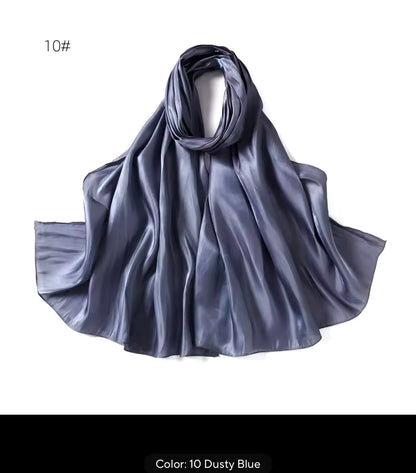 Women Glimmer Shiny Women Hijab Scarf Muslim Long Scarves Light Weight