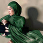 Women Glimmer Shiny Women Hijab Scarf Muslim Long Scarves Light Weight