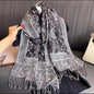 Luxury Women Classic Pashmina  Cashmere Touch Bohemia Scarf - Warm Fringe Shawl