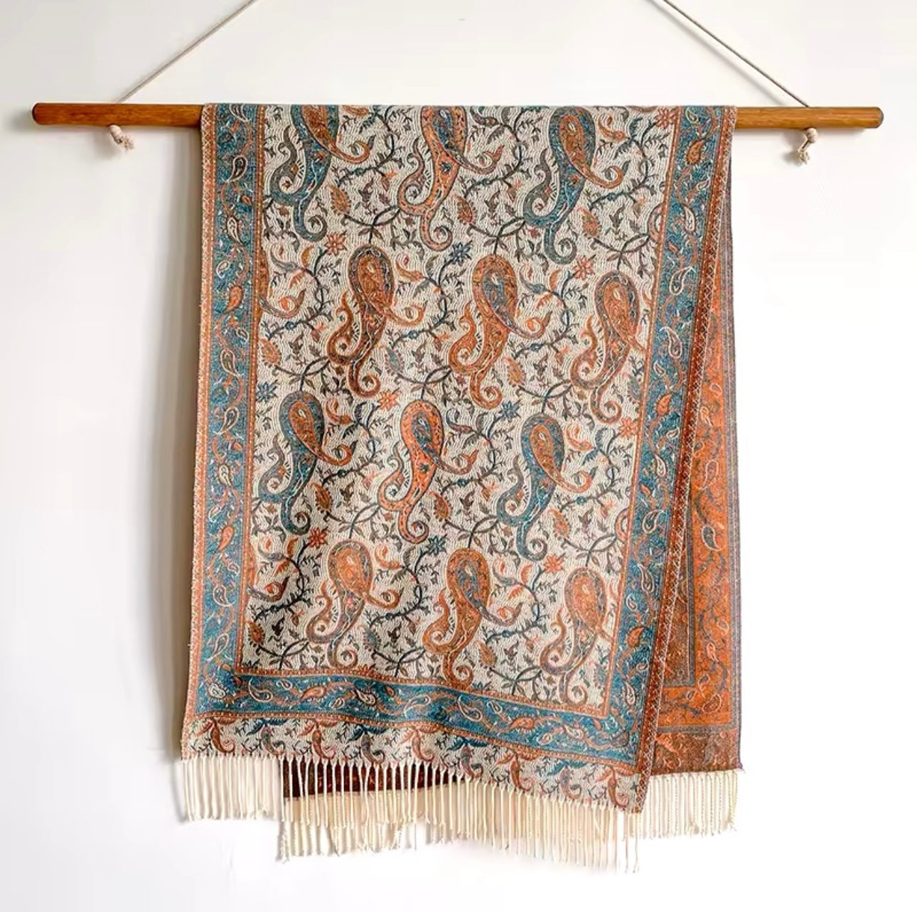 Luxury Women Classic Pashmina Double Sided Cashmere Touch Scarf - Warm Fringe Shawl