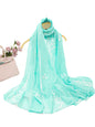 Women Embroidered Scarf Elegant and Versatile for Women Floral Shawl