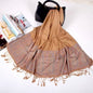 Luxury Women Classic Pashmina Cashmere Touch Scarf - Warm Fringe Pashmina Shaw