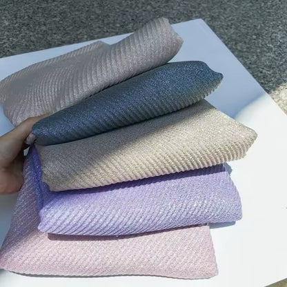 Women Glimmer Shiny Women Hijab Scarf Muslim Long Scarves Light Weight